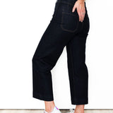 Cropped Straight Leg Pants - Dark Denim-denim- Hometown Style HTS, women's in store and online boutique located in Ingersoll, Ontario