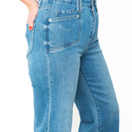 Cropped Straight Leg Jeans-denim- Hometown Style HTS, women's in store and online boutique located in Ingersoll, Ontario