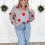 Espera Sweater - Grey-Sweaters and Cardigans- Hometown Style HTS, women's in store and online boutique located in Ingersoll, Ontario