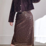 Ziggy Skirt - Black Coffee-Skirt- Hometown Style HTS, women's in store and online boutique located in Ingersoll, Ontario