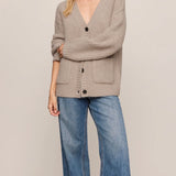 WHITMORE CARDIGAN - Light Khaki