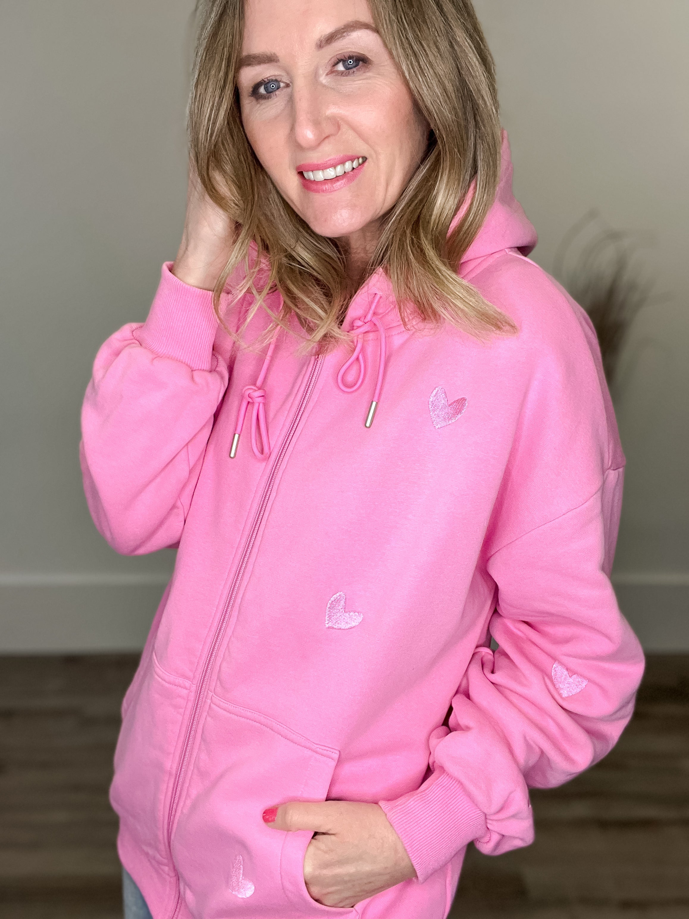 KMV Debbie Girl Pink-Sweater- Hometown Style HTS, women's in store and online boutique located in Ingersoll, Ontario