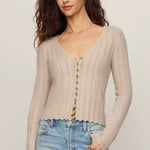 LANDA SWEATER TOP - Cream-Casual Tops- Hometown Style HTS, women's in store and online boutique located in Ingersoll, Ontario