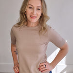 Remo Top - Beige-Tops- Hometown Style HTS, women's in store and online boutique located in Ingersoll, Ontario