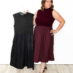 Sleeveless Knit Midi Dress - Black-Dress- Hometown Style HTS, women's in store and online boutique located in Ingersoll, Ontario