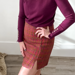 Tweed Mini Skirt-Skirt- Hometown Style HTS, women's in store and online boutique located in Ingersoll, Ontario