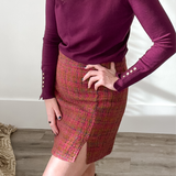 Tweed Mini Skirt-Skirt- Hometown Style HTS, women's in store and online boutique located in Ingersoll, Ontario