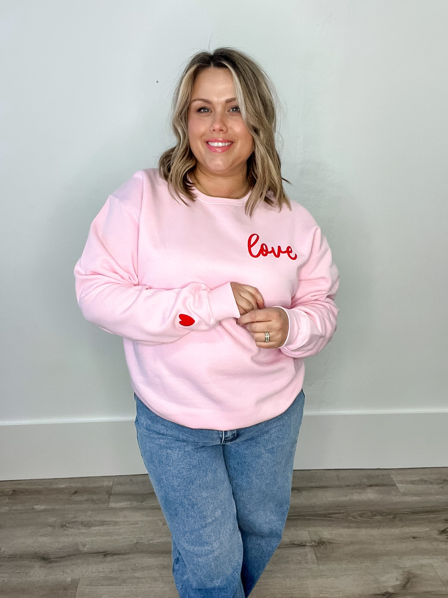 Sweater Puff Print-Casual Tops- Hometown Style HTS, women's in store and online boutique located in Ingersoll, Ontario