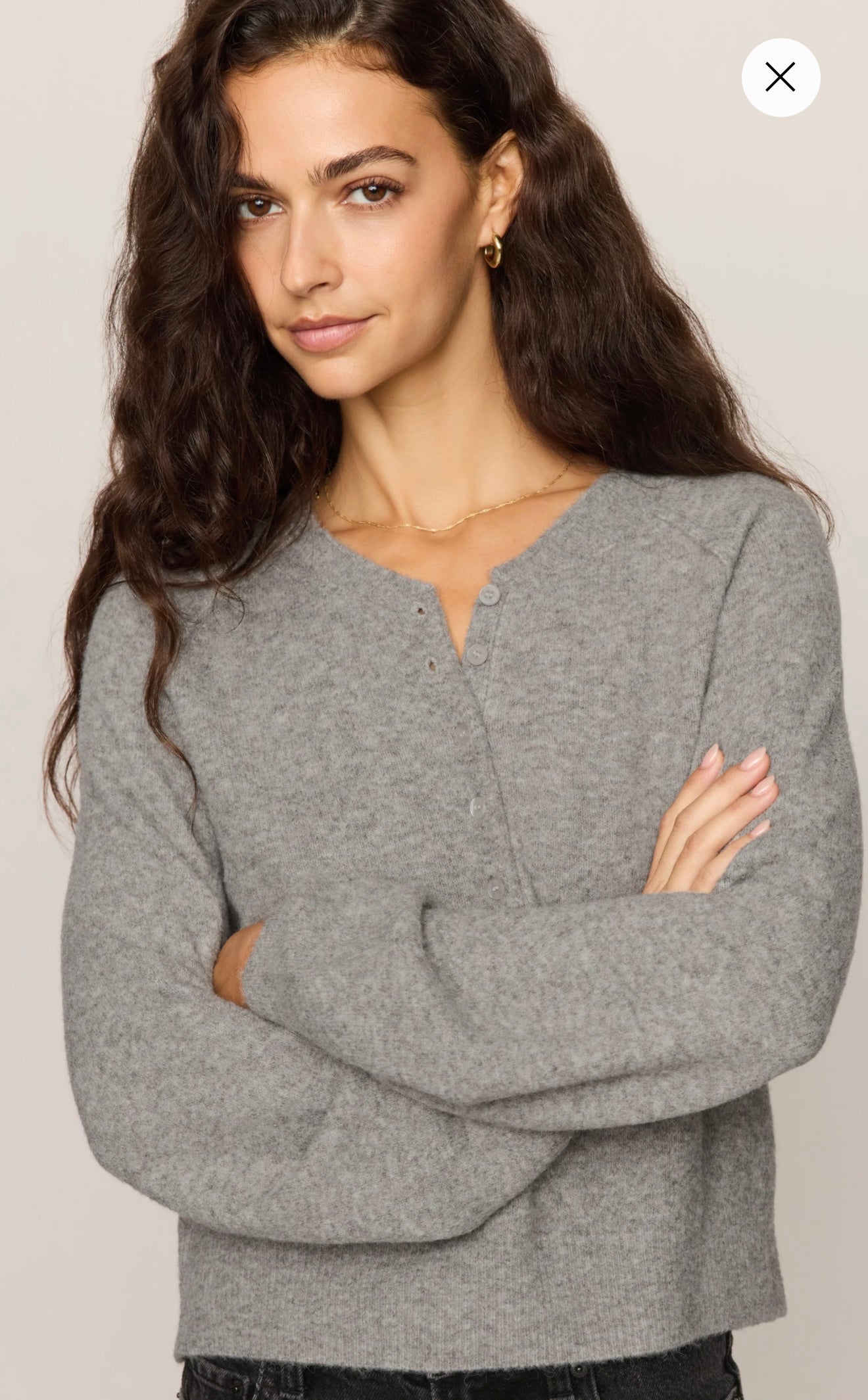 WESTMONT HENLEY SWEATER-Sweaters and Cardigans- Hometown Style HTS, women's in store and online boutique located in Ingersoll, Ontario