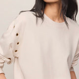 AXEL GROMMET SWEATSHIRT - Sandstone-Casual Tops- Hometown Style HTS, women's in store and online boutique located in Ingersoll, Ontario