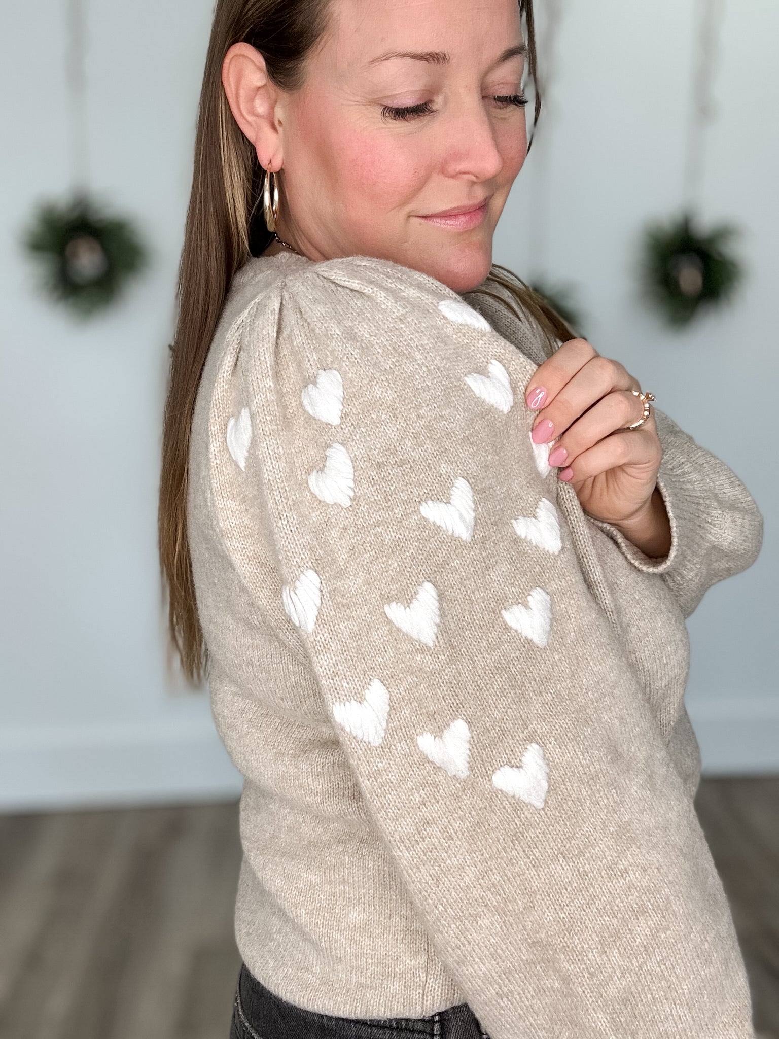 Revello Sweater - Beige-Sweaters and Cardigans- Hometown Style HTS, women's in store and online boutique located in Ingersoll, Ontario