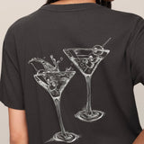 MARTINI BOYFRIEND TEE - Black Sand-Casual Tops- Hometown Style HTS, women's in store and online boutique located in Ingersoll, Ontario