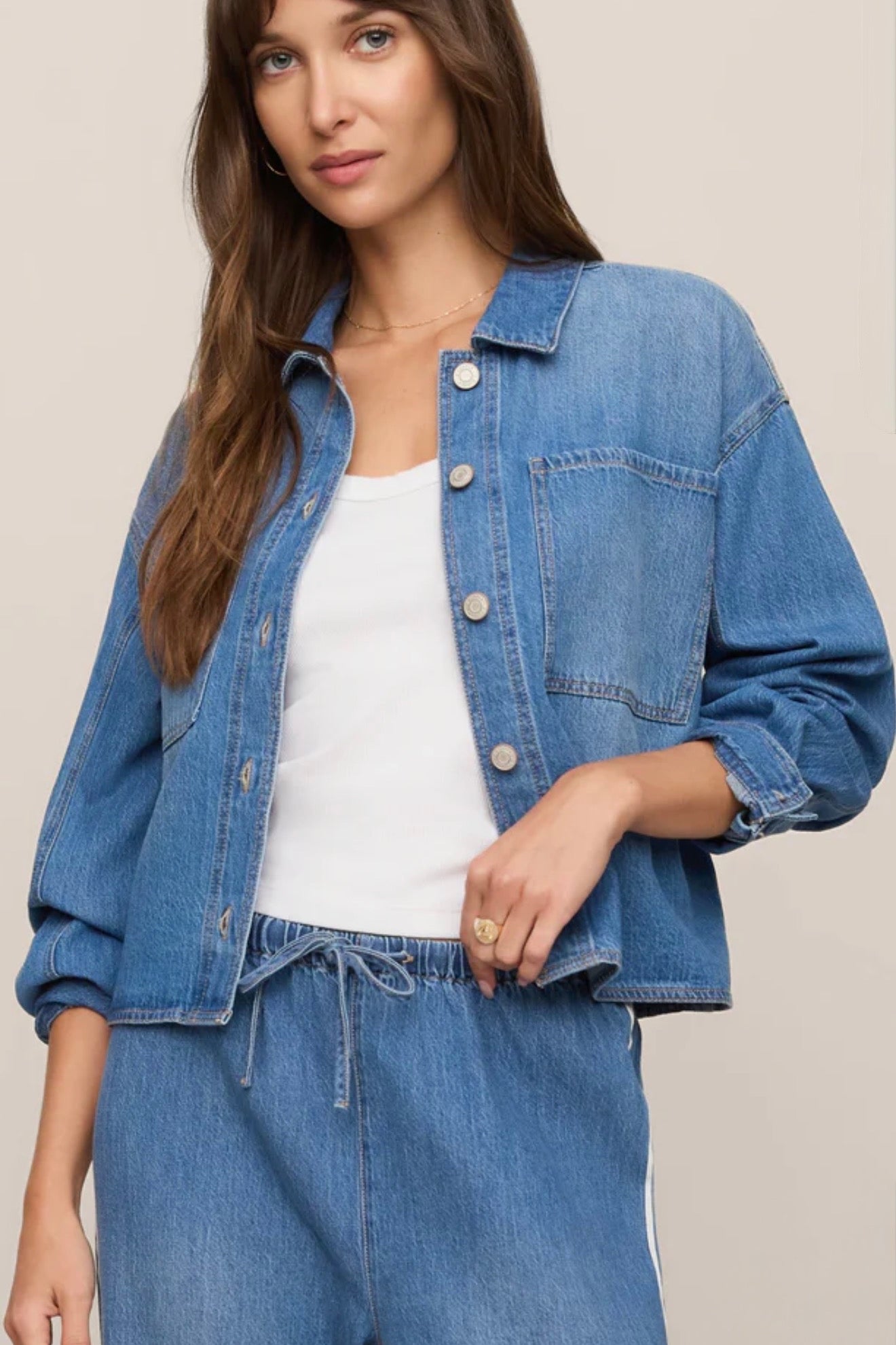 ERIN DENIM JACKET - Dreamstate-Casual Tops- Hometown Style HTS, women's in store and online boutique located in Ingersoll, Ontario