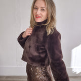 Jemmy Jacket - Black Coffee-Coat & Jackets- Hometown Style HTS, women's in store and online boutique located in Ingersoll, Ontario