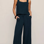 CHARLI TOP - Navy-Casual Tops- Hometown Style HTS, women's in store and online boutique located in Ingersoll, Ontario