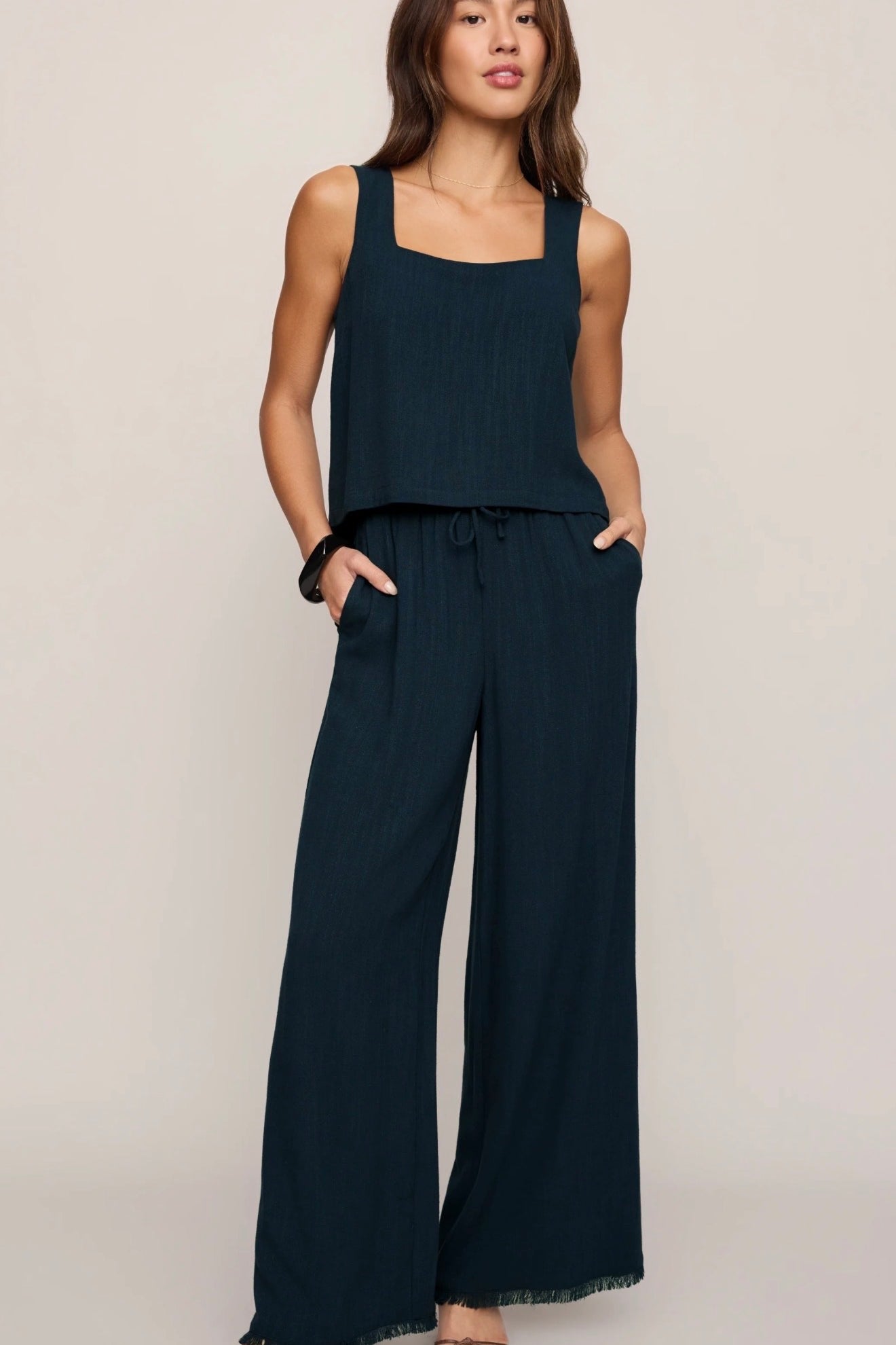 CHARLI TOP - Navy-Casual Tops- Hometown Style HTS, women's in store and online boutique located in Ingersoll, Ontario