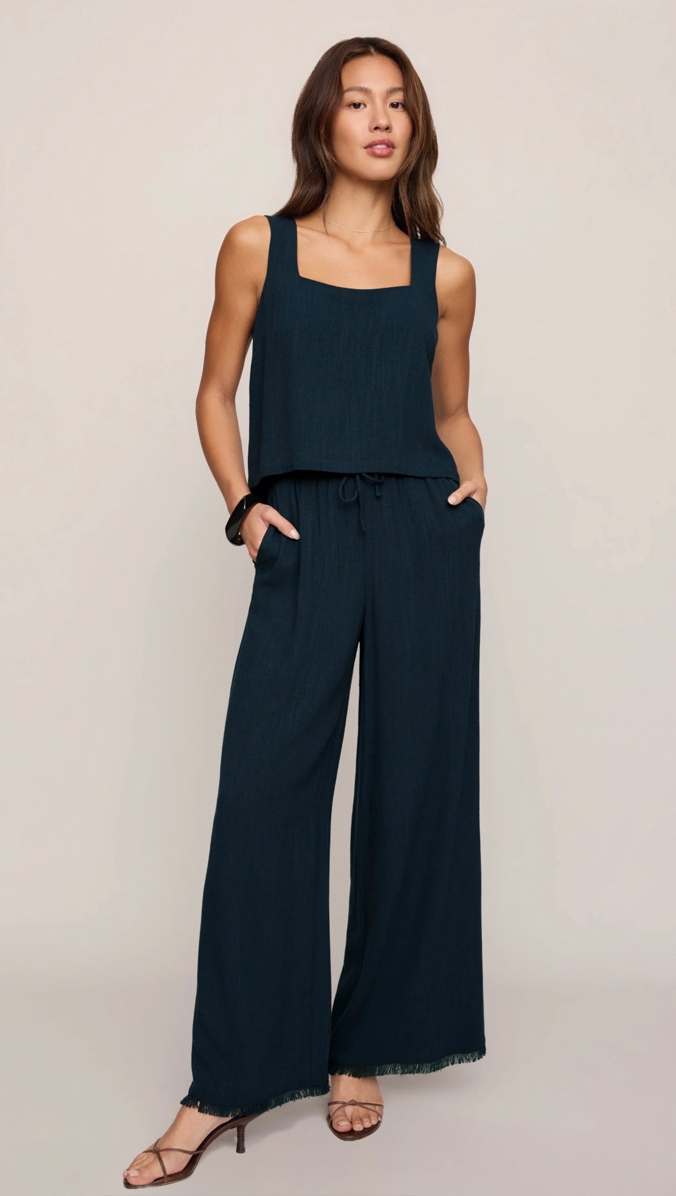 CHARLI TOP - Navy-Casual Tops- Hometown Style HTS, women's in store and online boutique located in Ingersoll, Ontario