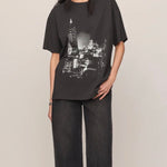 WISHES CITY TEE - Black Sand-Casual Tops- Hometown Style HTS, women's in store and online boutique located in Ingersoll, Ontario