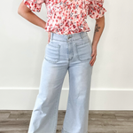 Soft Washed Wide Leg Pants - Denim-Pants- Hometown Style HTS, women's in store and online boutique located in Ingersoll, Ontario