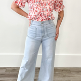 Soft Washed Wide Leg Pants - Denim-Pants- Hometown Style HTS, women's in store and online boutique located in Ingersoll, Ontario
