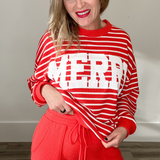 "Merry" Stripe Lounge Set-set- Hometown Style HTS, women's in store and online boutique located in Ingersoll, Ontario