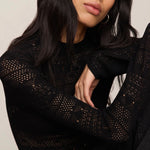 AVERY SWEATER TOP - Black-Blouses- Hometown Style HTS, women's in store and online boutique located in Ingersoll, Ontario