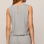 SLOANE KNIT STRIPED TOP - Eclipse-Casual Tops- Hometown Style HTS, women's in store and online boutique located in Ingersoll, Ontario