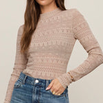 AVERY SWEATER TOP - Cream-Blouses- Hometown Style HTS, women's in store and online boutique located in Ingersoll, Ontario