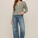 MEDINA STRIPE CARDIGAN-Sweaters and Cardigans- Hometown Style HTS, women's in store and online boutique located in Ingersoll, Ontario