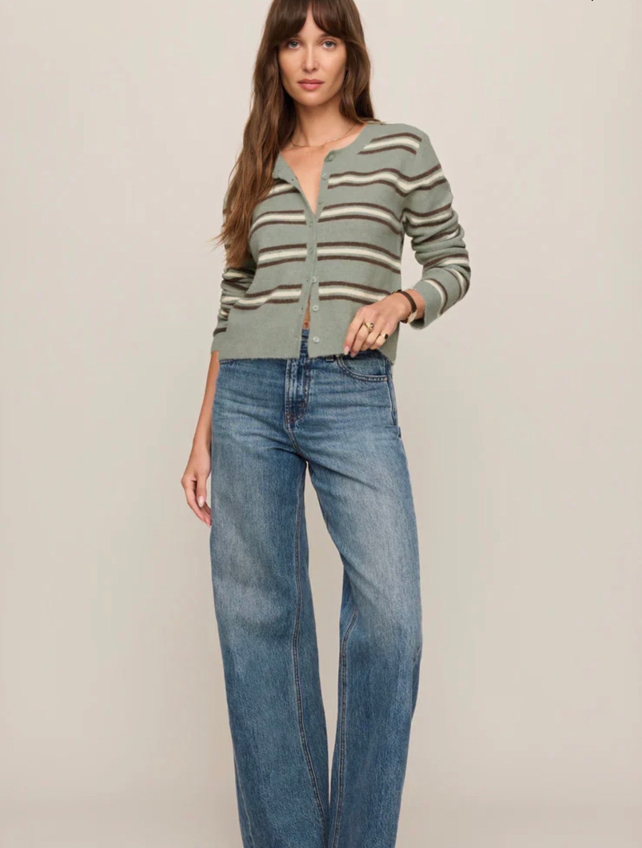 MEDINA STRIPE CARDIGAN-Sweaters and Cardigans- Hometown Style HTS, women's in store and online boutique located in Ingersoll, Ontario