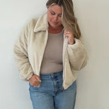 VMSOLAIMA SHORT JACKET - Oatmeal