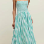 BAYSIDE STRIPED MIDI DRESS-Casual Dresses- Hometown Style HTS, women's in store and online boutique located in Ingersoll, Ontario