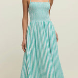 BAYSIDE STRIPED MIDI DRESS-Casual Dresses- Hometown Style HTS, women's in store and online boutique located in Ingersoll, Ontario