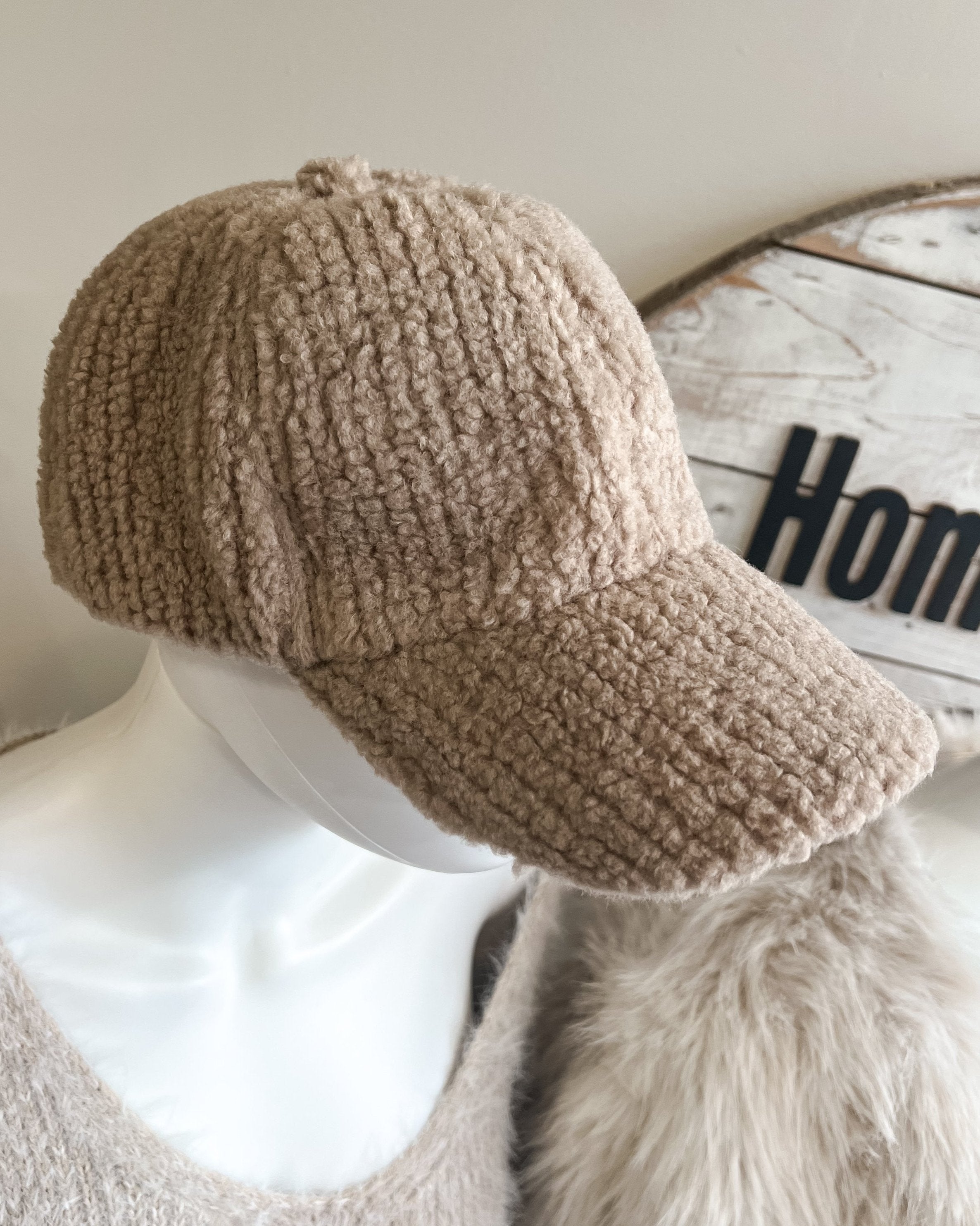 Teddy Ball Cap-Hat- Hometown Style HTS, women's in store and online boutique located in Ingersoll, Ontario