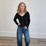 LANDA SWEATER TOP - Black-Casual Tops- Hometown Style HTS, women's in store and online boutique located in Ingersoll, Ontario