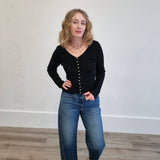 LANDA SWEATER TOP - Black-Casual Tops- Hometown Style HTS, women's in store and online boutique located in Ingersoll, Ontario