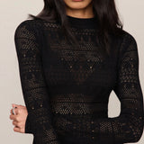 AVERY SWEATER TOP - Black-Blouses- Hometown Style HTS, women's in store and online boutique located in Ingersoll, Ontario