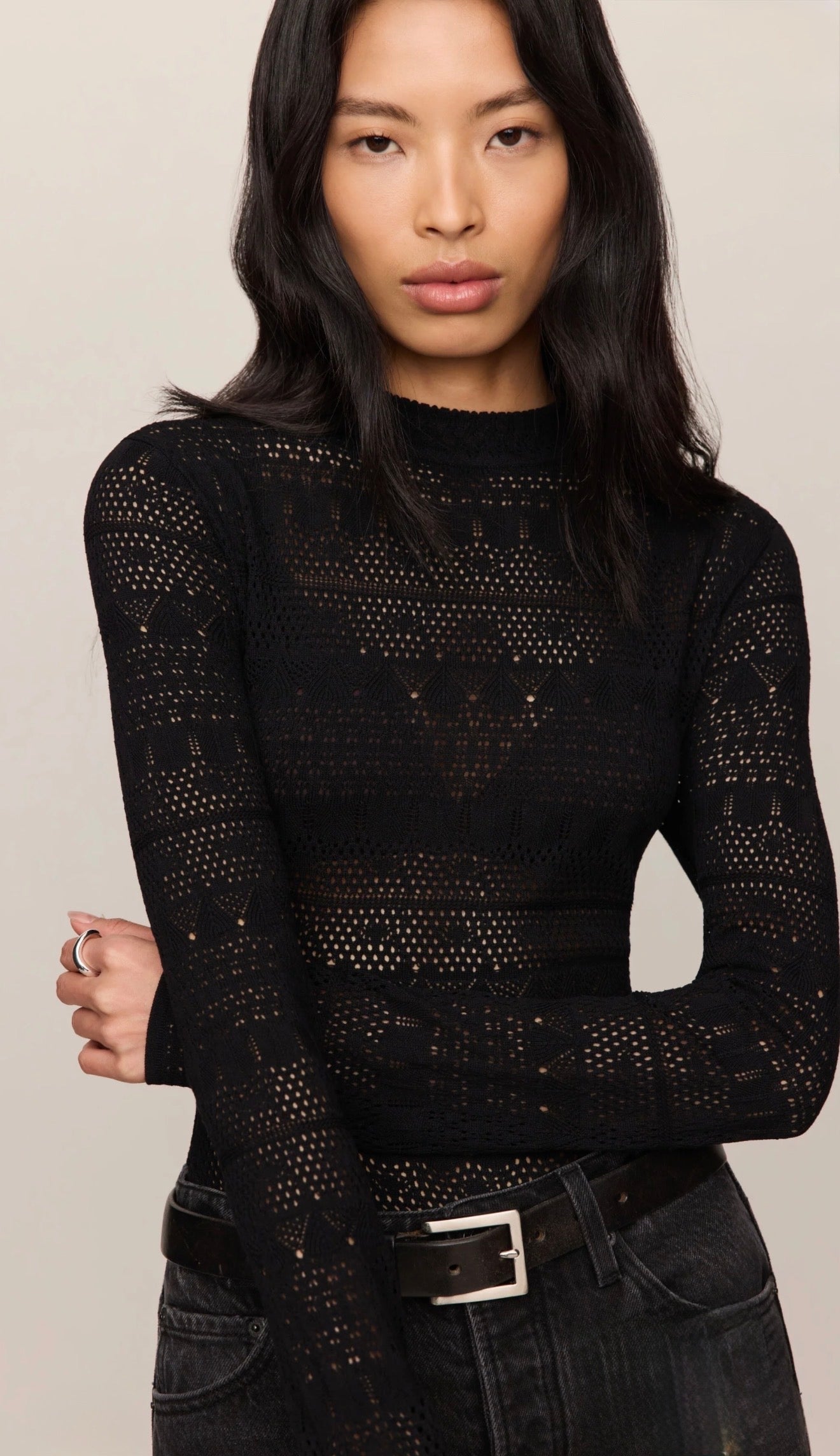 AVERY SWEATER TOP - Black-Blouses- Hometown Style HTS, women's in store and online boutique located in Ingersoll, Ontario