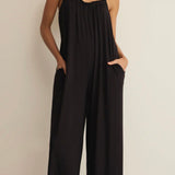 DAY OFF JUMPSUIT - Black-Jumpsuits & Rompers- Hometown Style HTS, women's in store and online boutique located in Ingersoll, Ontario