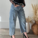 Baggy Barrel Jeans-jeans- Hometown Style HTS, women's in store and online boutique located in Ingersoll, Ontario