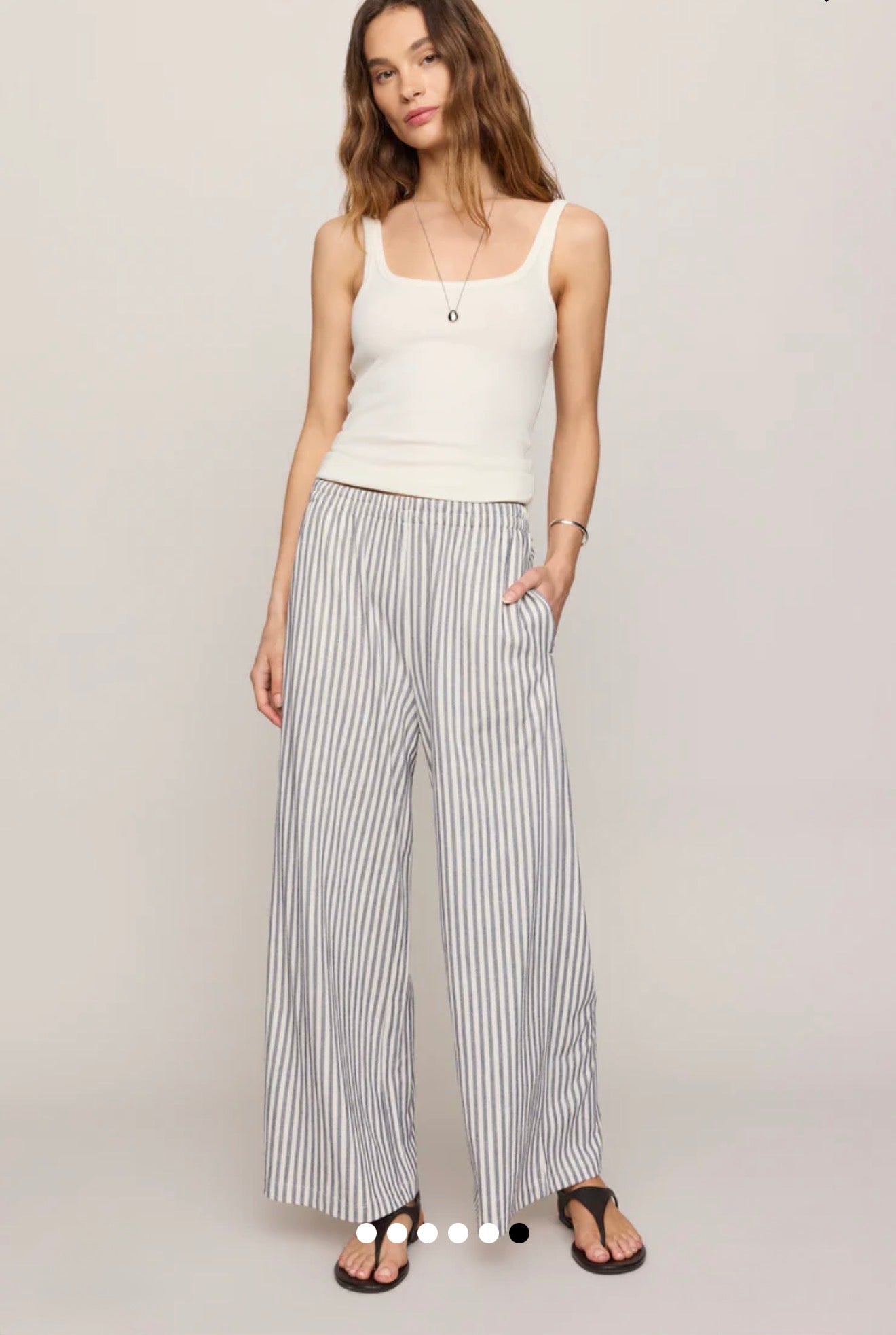SCOUT KNIT STRIPED PANT - Eclipse-Bottoms- Hometown Style HTS, women's in store and online boutique located in Ingersoll, Ontario