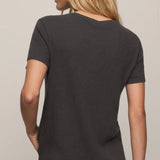FOUNDATION SLUB TEE - Black Sand-Casual Tops- Hometown Style HTS, women's in store and online boutique located in Ingersoll, Ontario