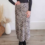 Satin-Like Maxi Skirt - Leopard-Skirt- Hometown Style HTS, women's in store and online boutique located in Ingersoll, Ontario