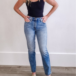 Daze - High Rise Slim Straight-Denim- Hometown Style HTS, women's in store and online boutique located in Ingersoll, Ontario