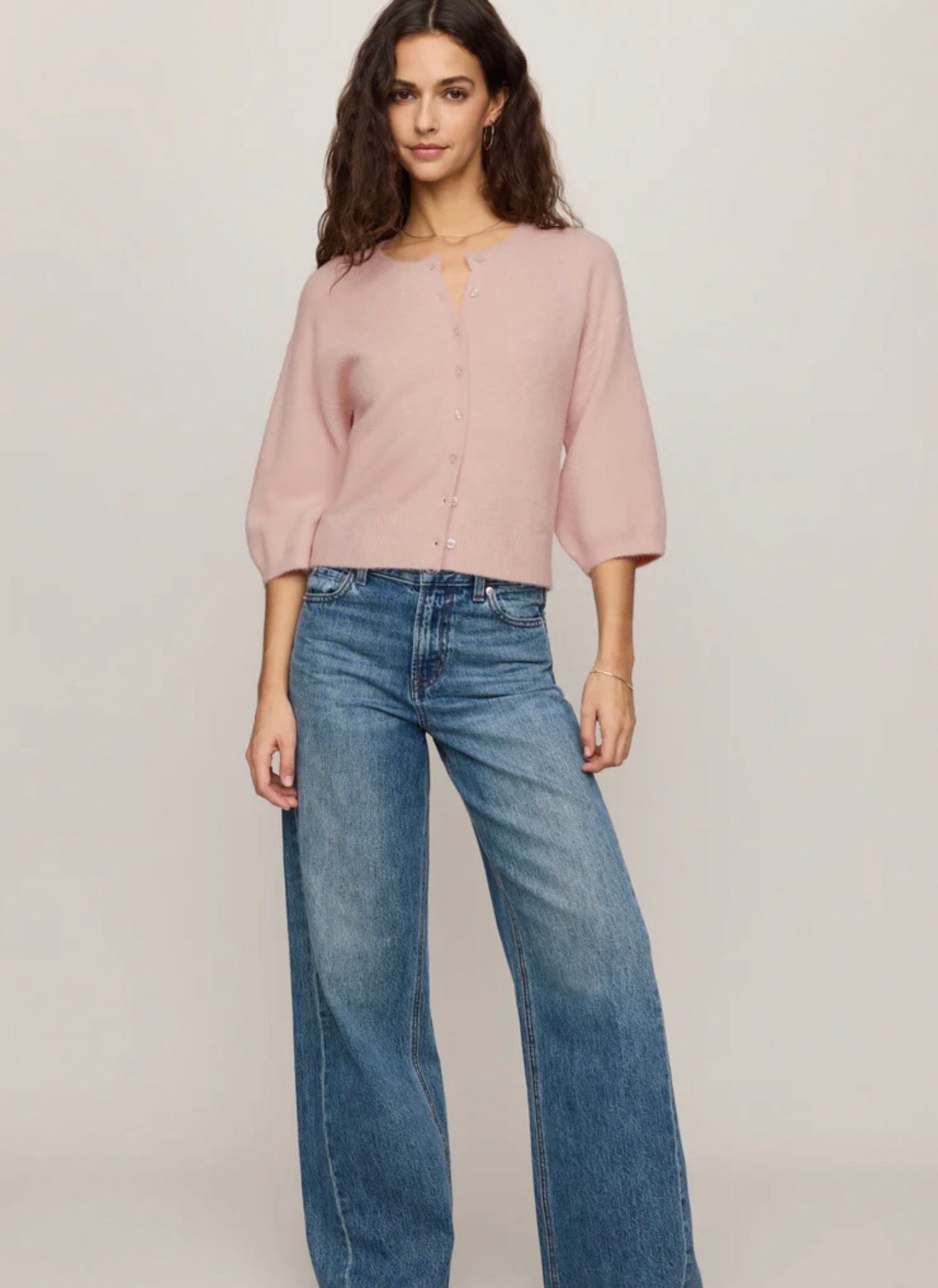 VALOR CARDIGAN- Soft Blush-Sweaters and Cardigans- Hometown Style HTS, women's in store and online boutique located in Ingersoll, Ontario