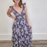 Floral Print Tiered Dress-Special Occasion Dresses- Hometown Style HTS, women's in store and online boutique located in Ingersoll, Ontario