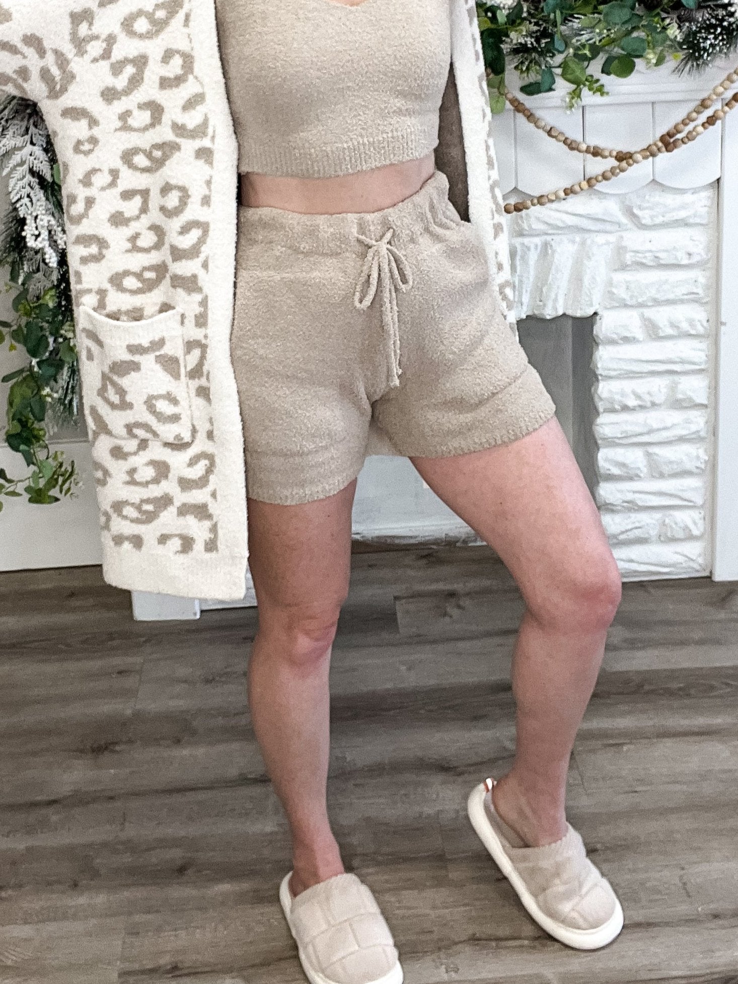 Shorts with Pocket- Beige-Shorts- Hometown Style HTS, women's in store and online boutique located in Ingersoll, Ontario