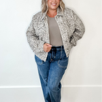 Muted Leopard Denim Jacket-Coat & Jackets- Hometown Style HTS, women's in store and online boutique located in Ingersoll, Ontario