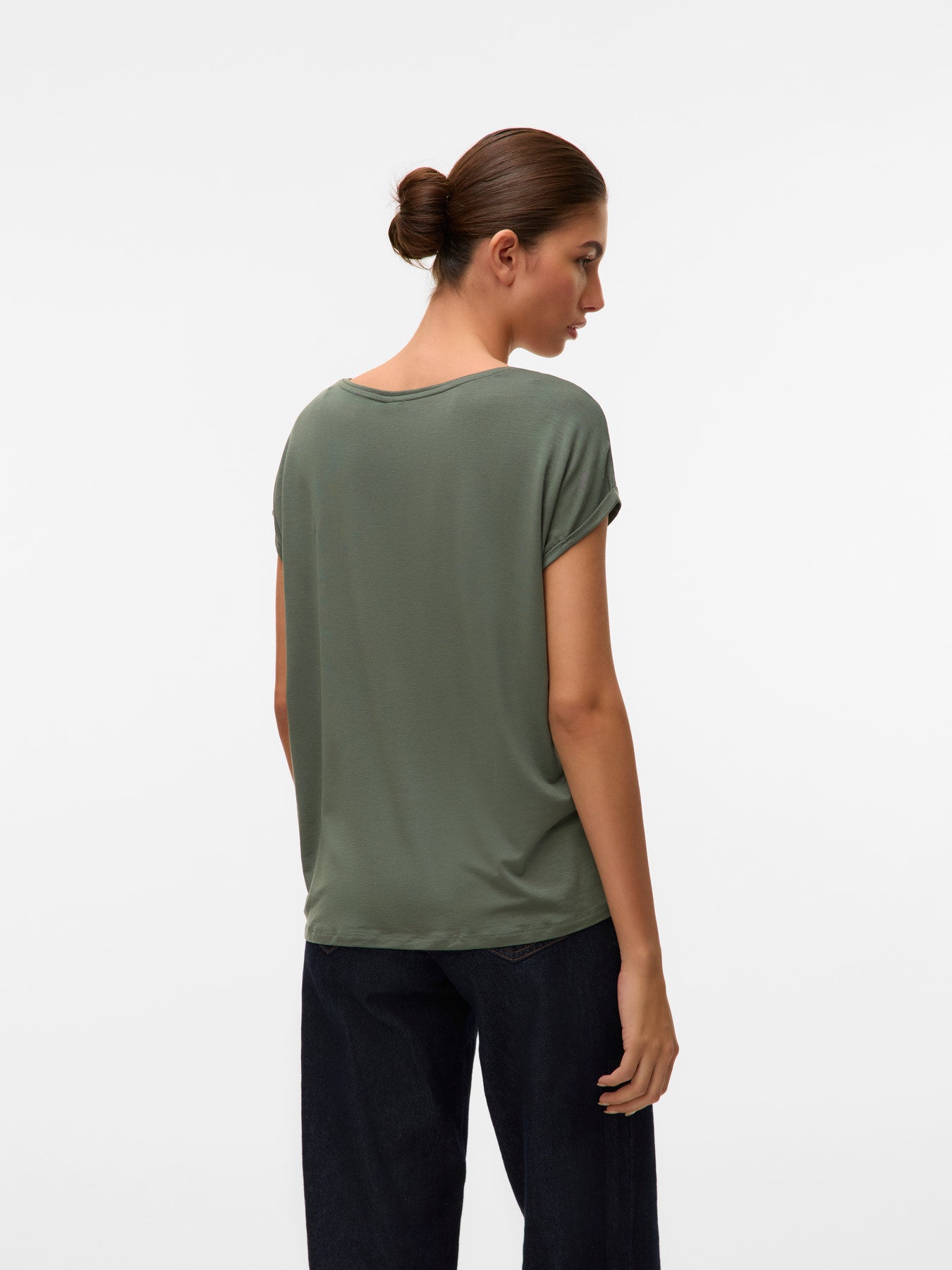 VMAVA PLAIN SS TOP JRS-Casual Tops- Hometown Style HTS, women's in store and online boutique located in Ingersoll, Ontario