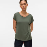 VMAVA PLAIN SS TOP JRS-Casual Tops- Hometown Style HTS, women's in store and online boutique located in Ingersoll, Ontario